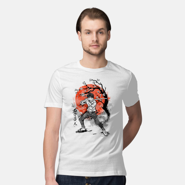 Okkotsu At Sakura Tree-mens premium tee-IKILO