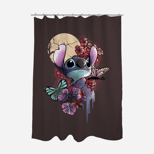 Moonlight Experiment-none polyester shower curtain-fanfabio