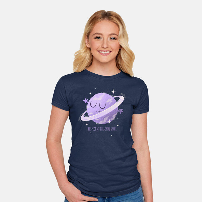 Respect My Personal Space-womens fitted tee-zawitees