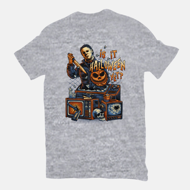 Is It Halloween Yet-womens basic tee-glitchygorilla