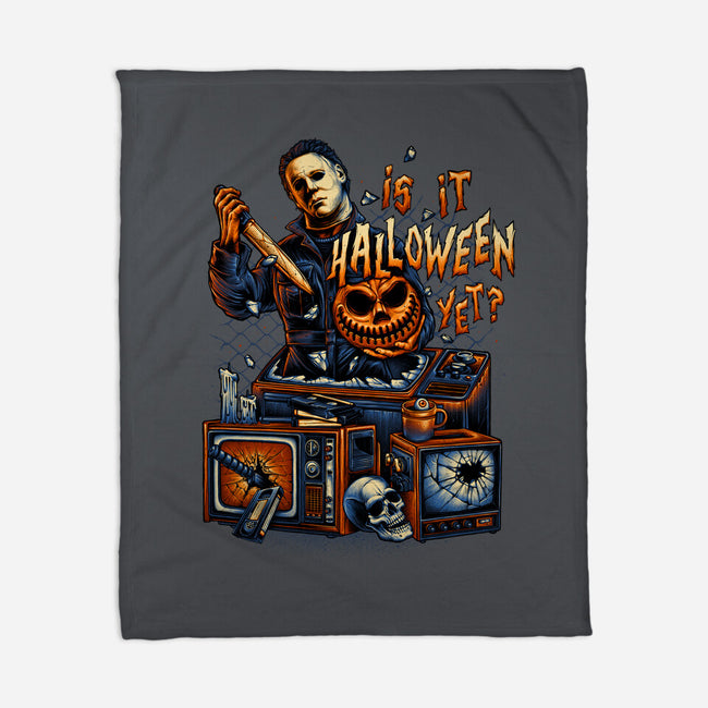 Is It Halloween Yet-none fleece blanket-glitchygorilla