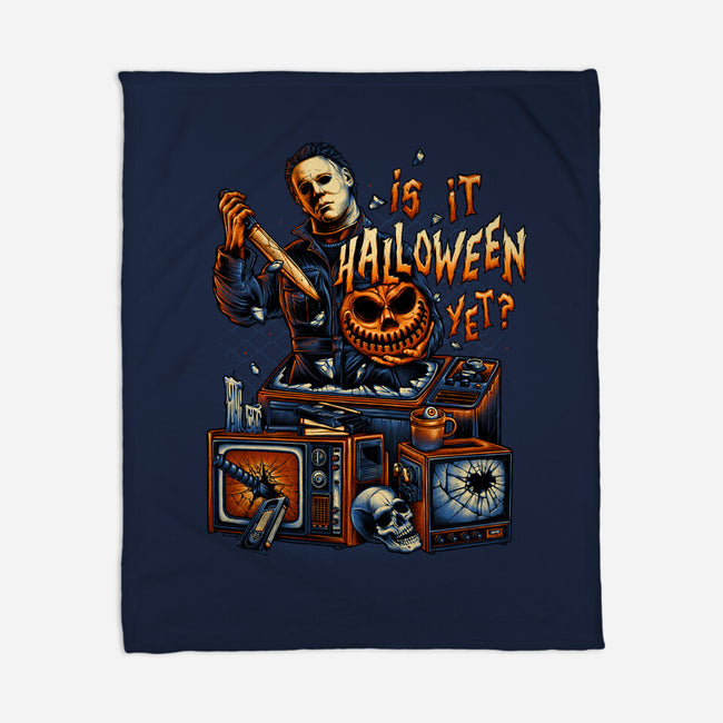Is It Halloween Yet-none fleece blanket-glitchygorilla
