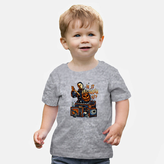 Is It Halloween Yet-baby basic tee-glitchygorilla