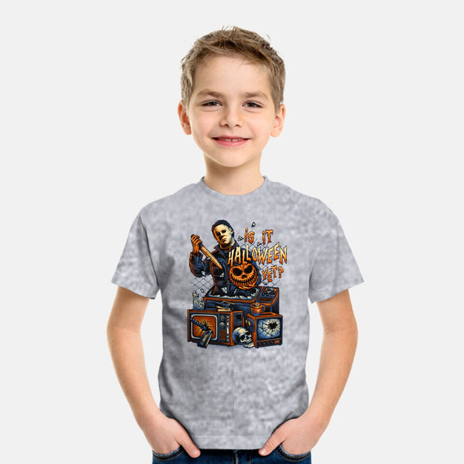 Is It Halloween Yet-youth basic tee-glitchygorilla