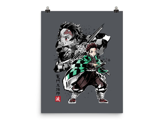 Slayer Tanjiro Sumi-E