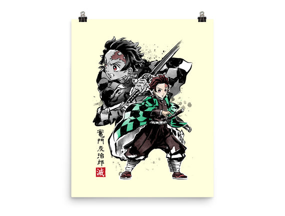 Slayer Tanjiro Sumi-E