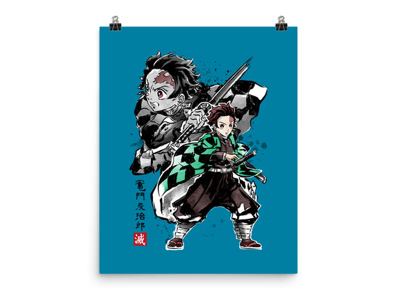 Slayer Tanjiro Sumi-E