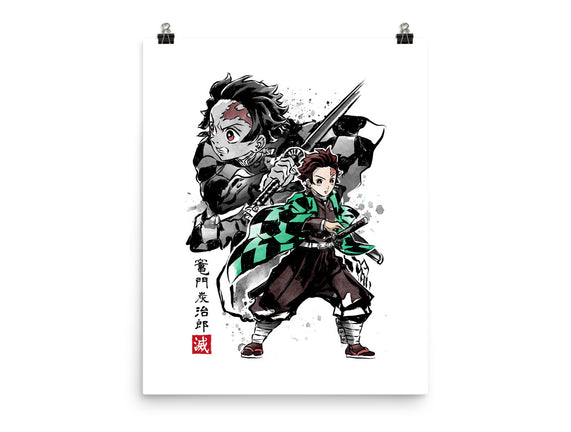 Slayer Tanjiro Sumi-E