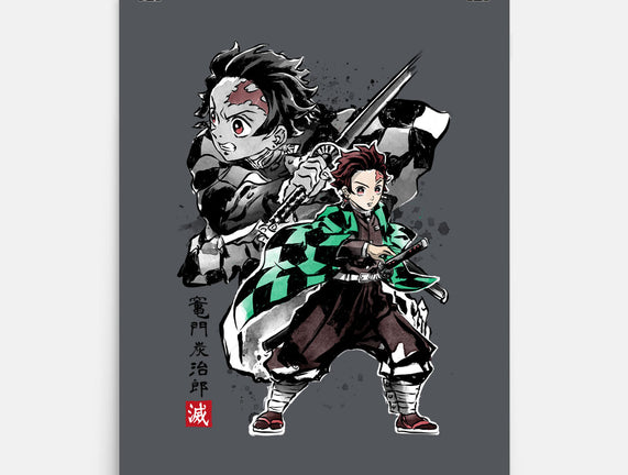 Slayer Tanjiro Sumi-E