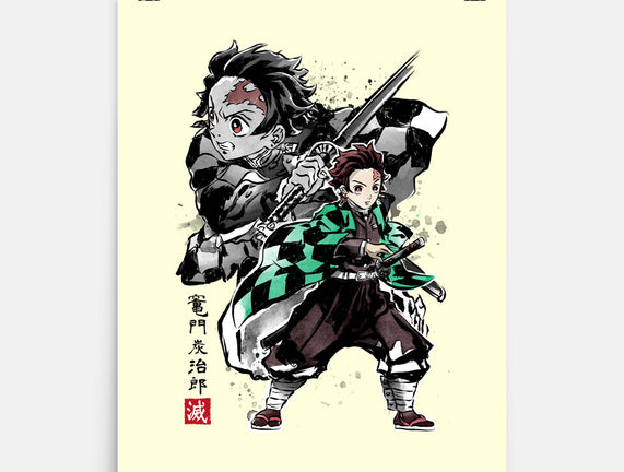Slayer Tanjiro Sumi-E
