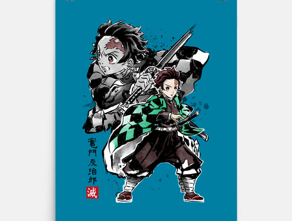 Slayer Tanjiro Sumi-E