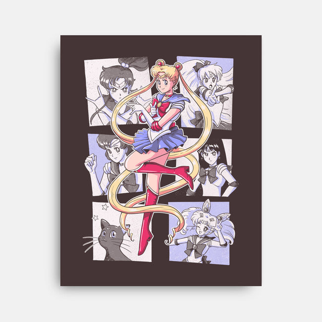 Sailor Comics-none stretched canvas-Arigatees