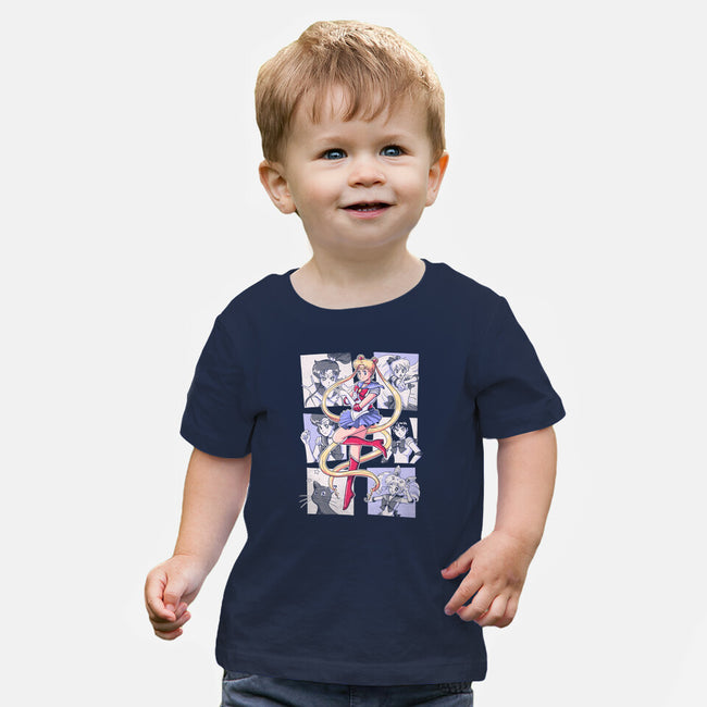 Sailor Comics-baby basic tee-Arigatees