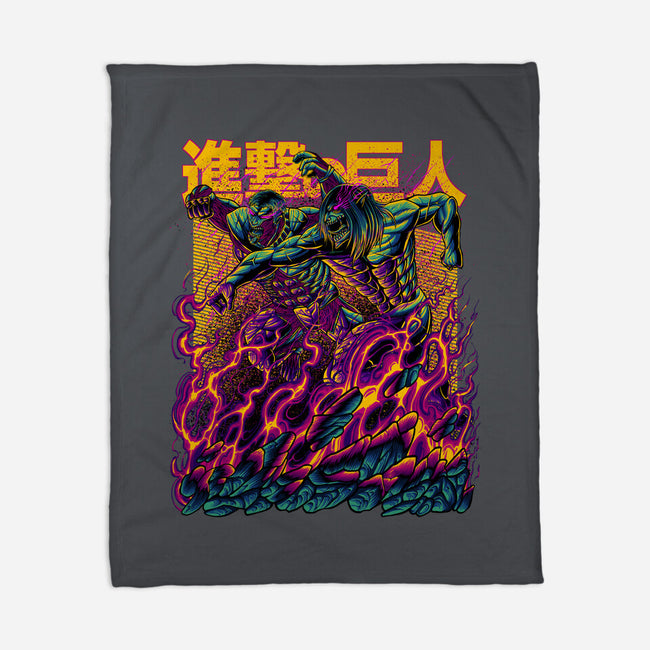 Titan Fight-none fleece blanket-alanside