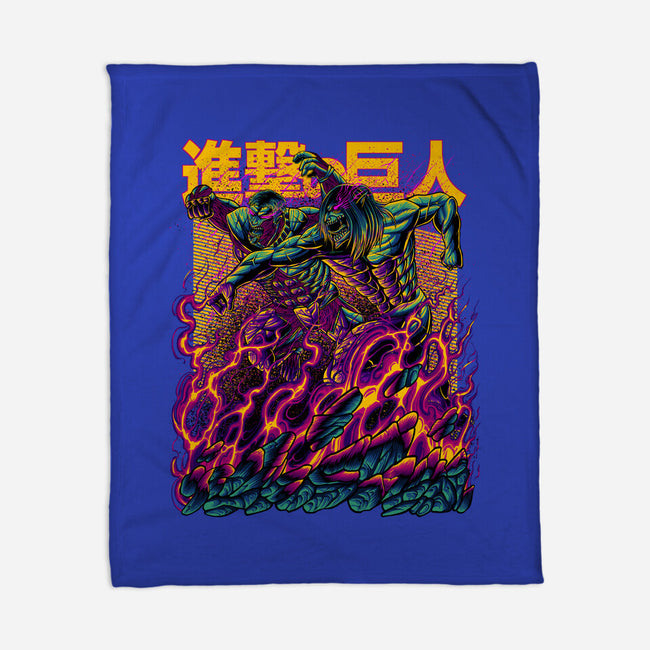 Titan Fight-none fleece blanket-alanside