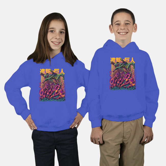 Titan Fight-youth pullover sweatshirt-alanside