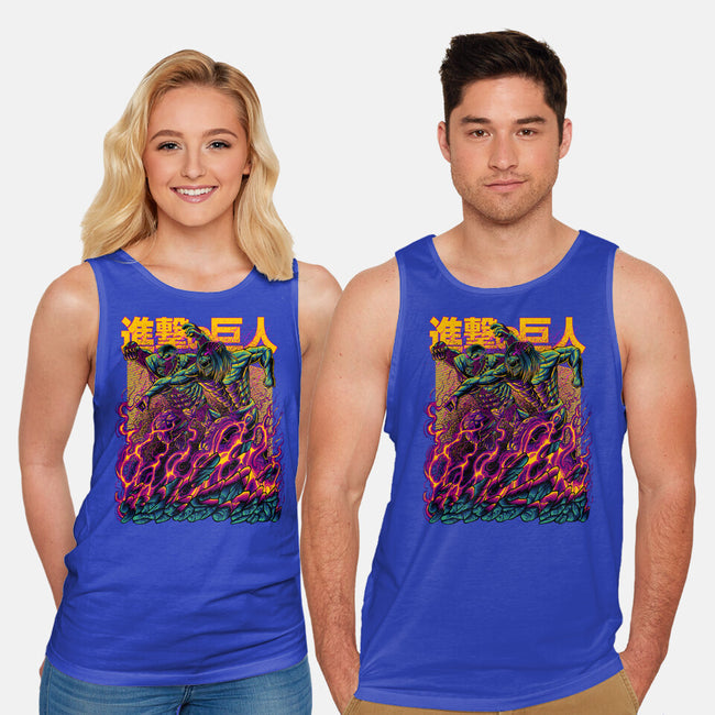 Titan Fight-unisex basic tank-alanside