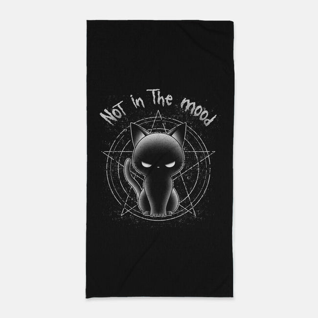 Not In The Mood Today-none beach towel-retrodivision
