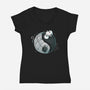 Tao Cat-womens v-neck tee-Vallina84