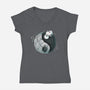 Tao Cat-womens v-neck tee-Vallina84