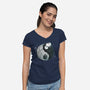 Tao Cat-womens v-neck tee-Vallina84