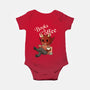 Books And Coffee-baby basic onesie-FunkVampire