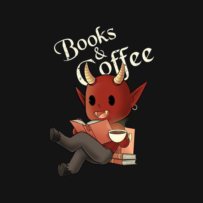 Books And Coffee-mens premium tee-FunkVampire