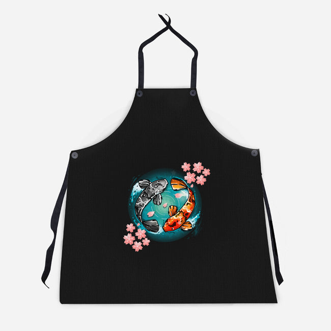 Koi Fish-unisex kitchen apron-Vallina84