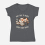 I Have Books-womens v-neck tee-koalastudio