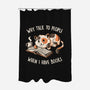 I Have Books-none polyester shower curtain-koalastudio