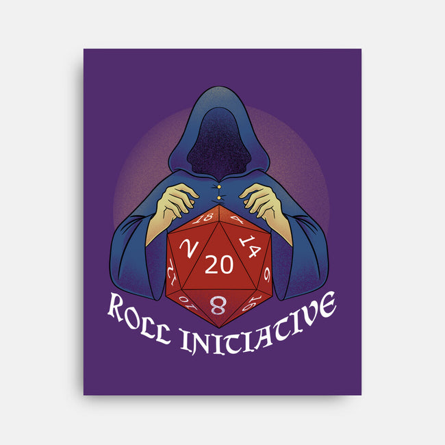 Roll For Initiative-none stretched canvas-FunkVampire