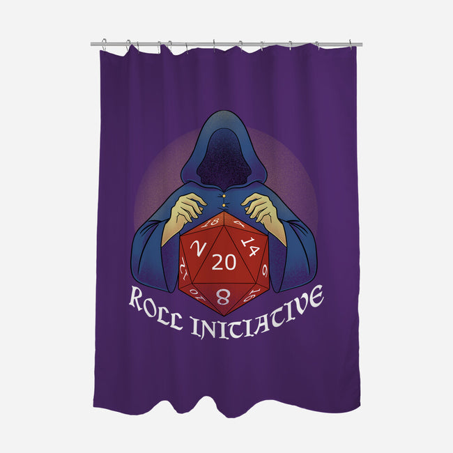 Roll For Initiative-none polyester shower curtain-FunkVampire