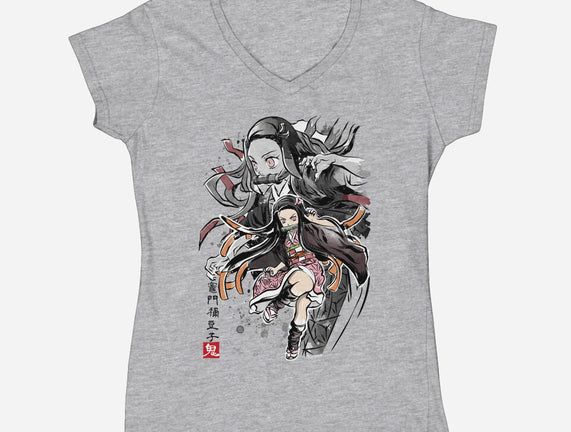 Demon Nezuko Sumi-E