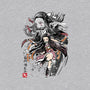 Demon Nezuko Sumi-E-womens v-neck tee-DrMonekers