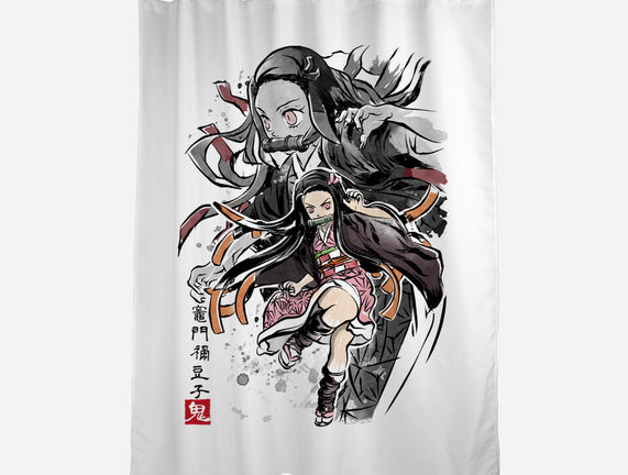 Demon Nezuko Sumi-E