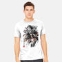 Demon Nezuko Sumi-E-mens heavyweight tee-DrMonekers