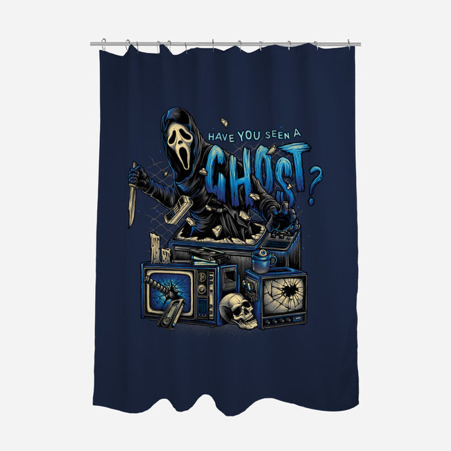 Seen A Ghost?-none polyester shower curtain-glitchygorilla