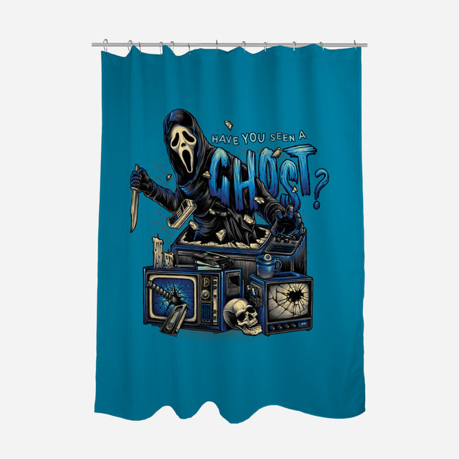 Seen A Ghost?-none polyester shower curtain-glitchygorilla