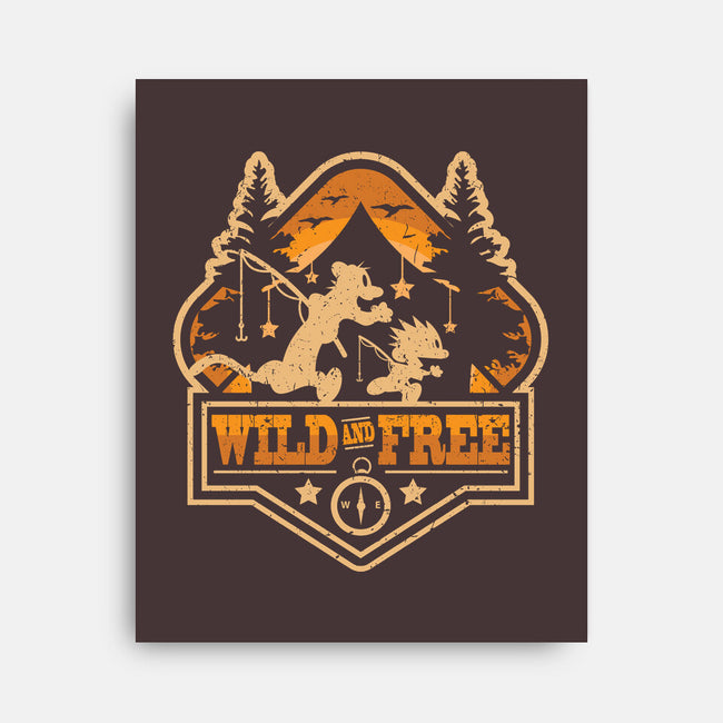 Wild And Free-none stretched canvas-jrberger