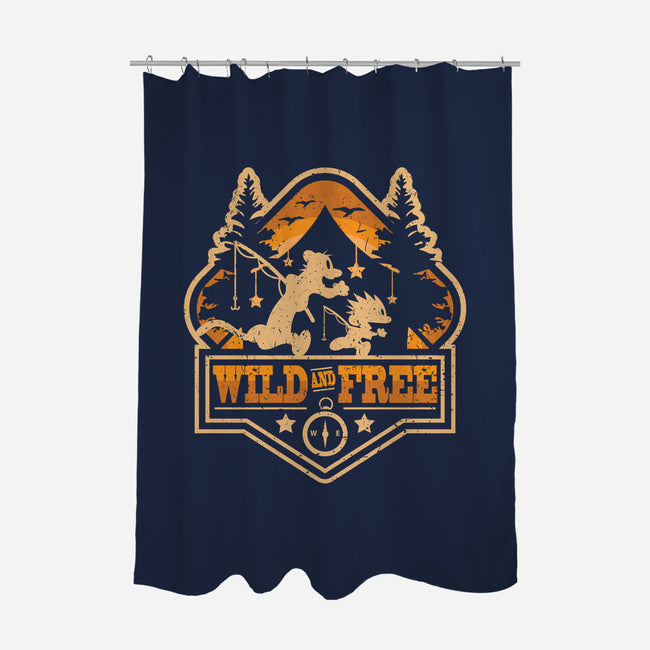 Wild And Free-none polyester shower curtain-jrberger