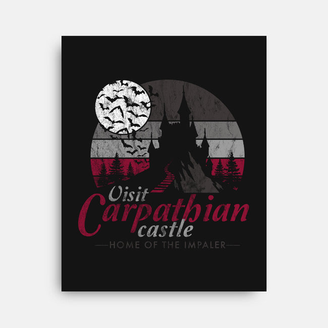 Visit Carpathian Castle-none stretched canvas-Nemons