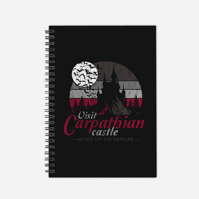 Visit Carpathian Castle-none dot grid notebook-Nemons
