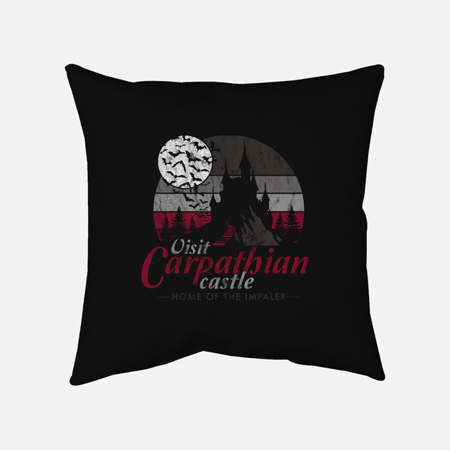 Visit Carpathian Castle-none removable cover throw pillow-Nemons