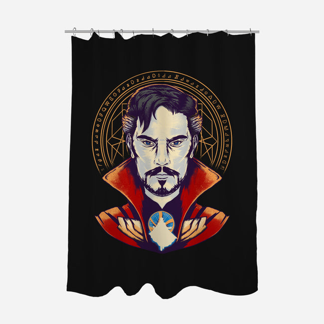 Strange-none polyester shower curtain-RamenBoy