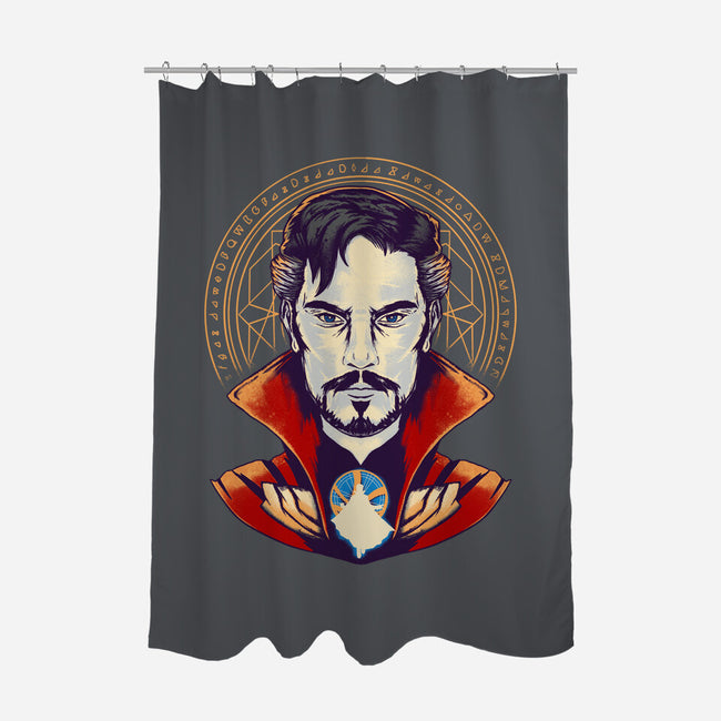 Strange-none polyester shower curtain-RamenBoy