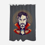 Strange-none polyester shower curtain-RamenBoy