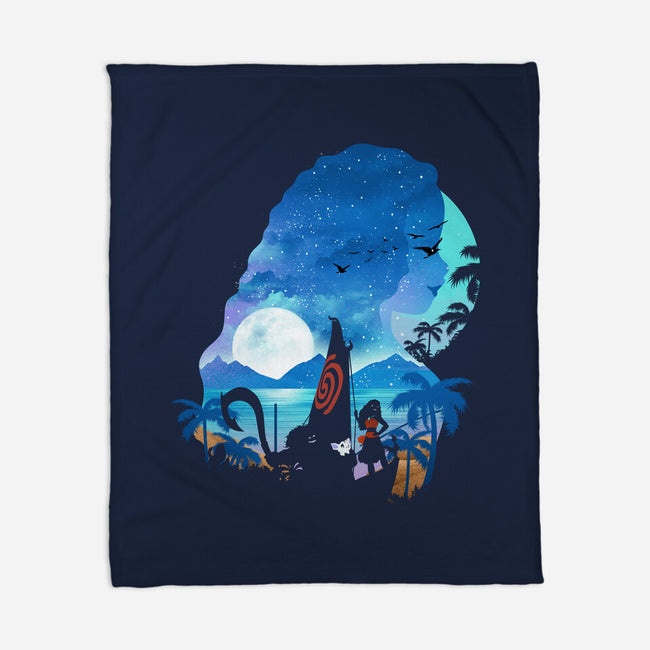 Daughter Of The Sea-none fleece blanket-dandingeroz