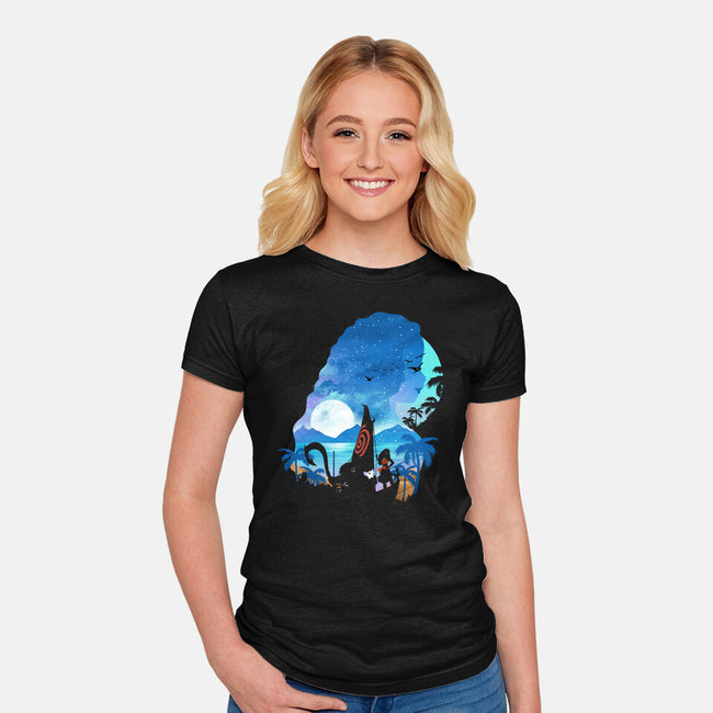Daughter Of The Sea-womens fitted tee-dandingeroz