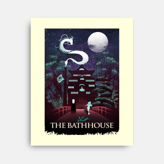 Visit The Bathhouse-none stretched canvas-dandingeroz