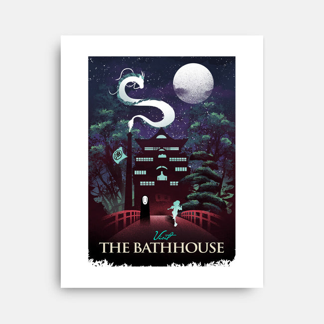 Visit The Bathhouse-none stretched canvas-dandingeroz